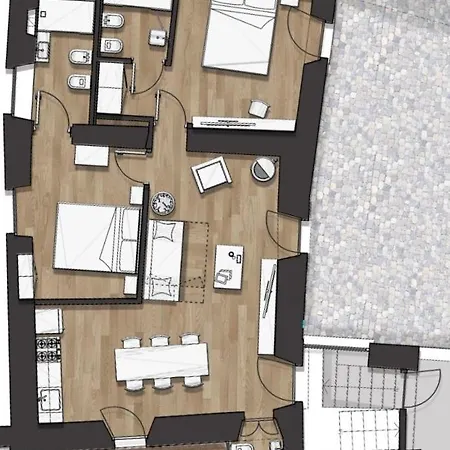Apartment 75 Mq For 5-6 P 100 M From The Domaso
